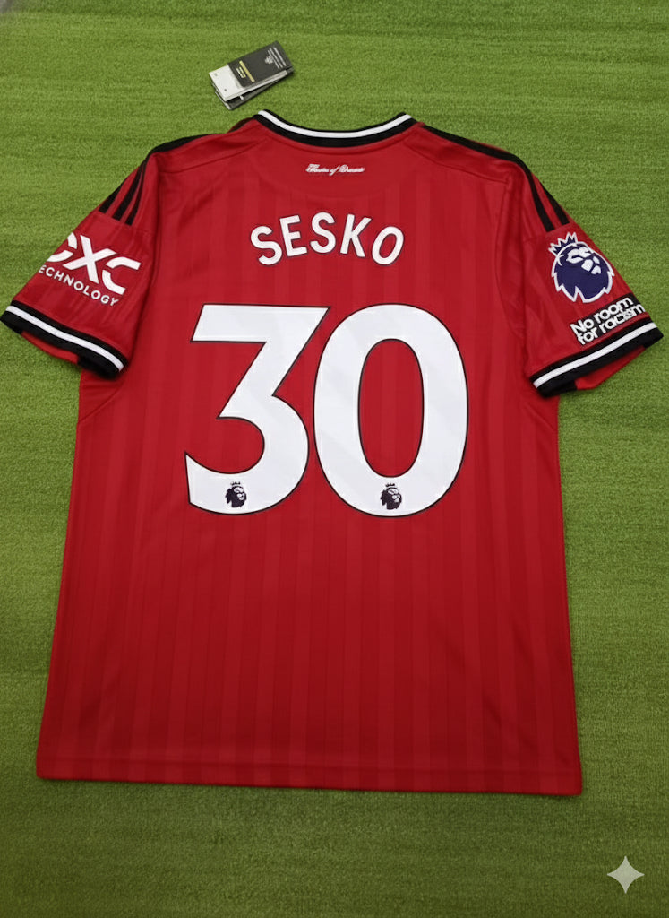 Benjamin Šeško Manchester United New Season 2026 Jersey Trikot Maillot Soccer Shirt