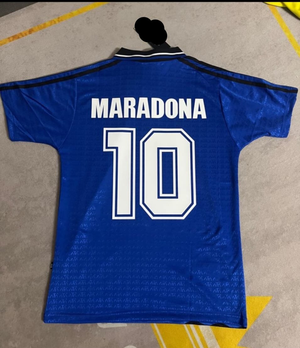 Diego Maradona Argentina Commemorative Anniversary Football Jersey Kit