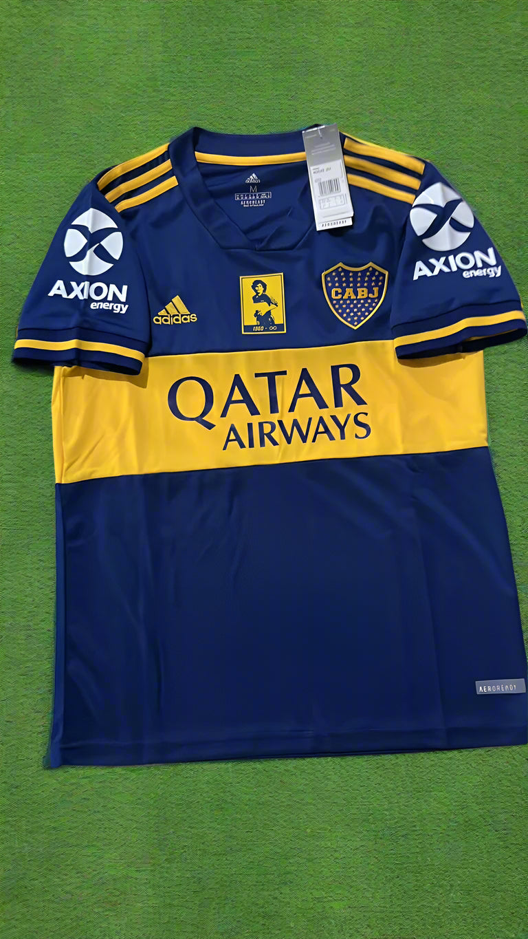 Diego Armando Maradona Boca Juniors Commemorative Retro Jersey Trikot Maglia Soccer Shirt