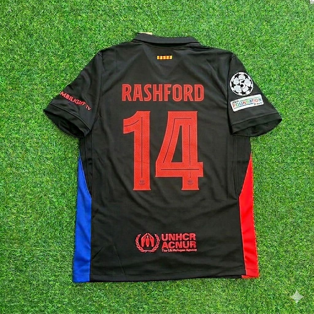 Marcus Rashford #14 Barcelona Jersey Maillot Trikot Camiseta Soccer Shirt
