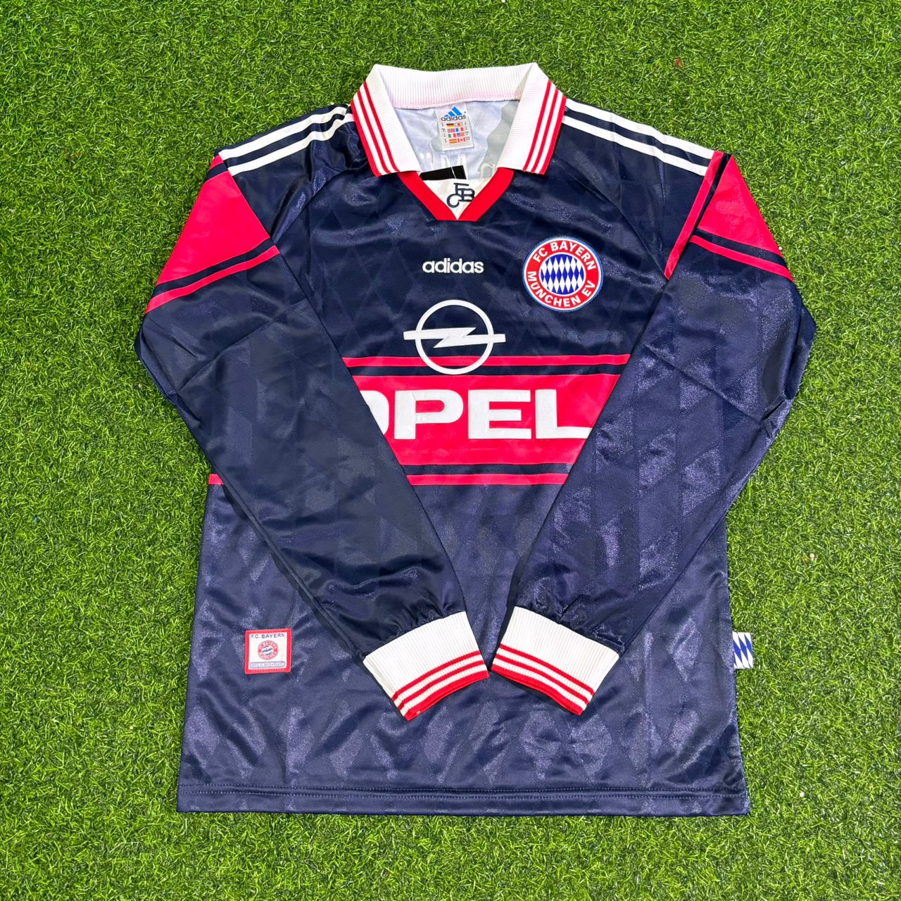 Mehmet Scholl FC Bayern München 1997/98 Saison Langarm Heim Retro Trikot