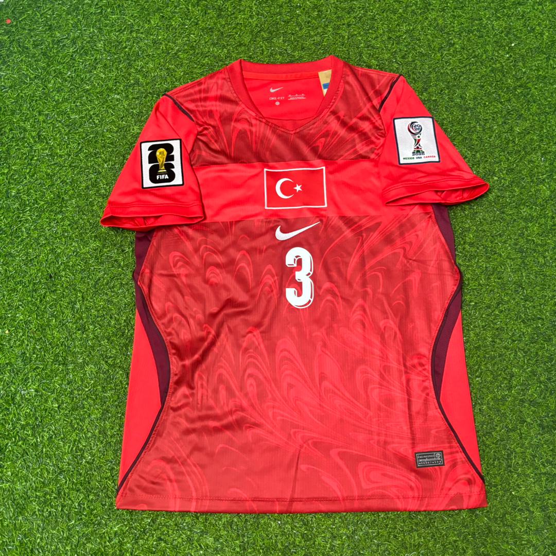 Merih Demiral #3 Turkey Türkiye - World Cup 2026 -Home Red- Jersey Trikot - Maillot Maglia