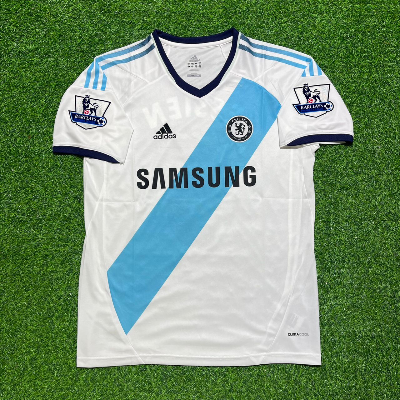 Ashley Cole Chelsea 2012-2013 Retro White Football Jersey