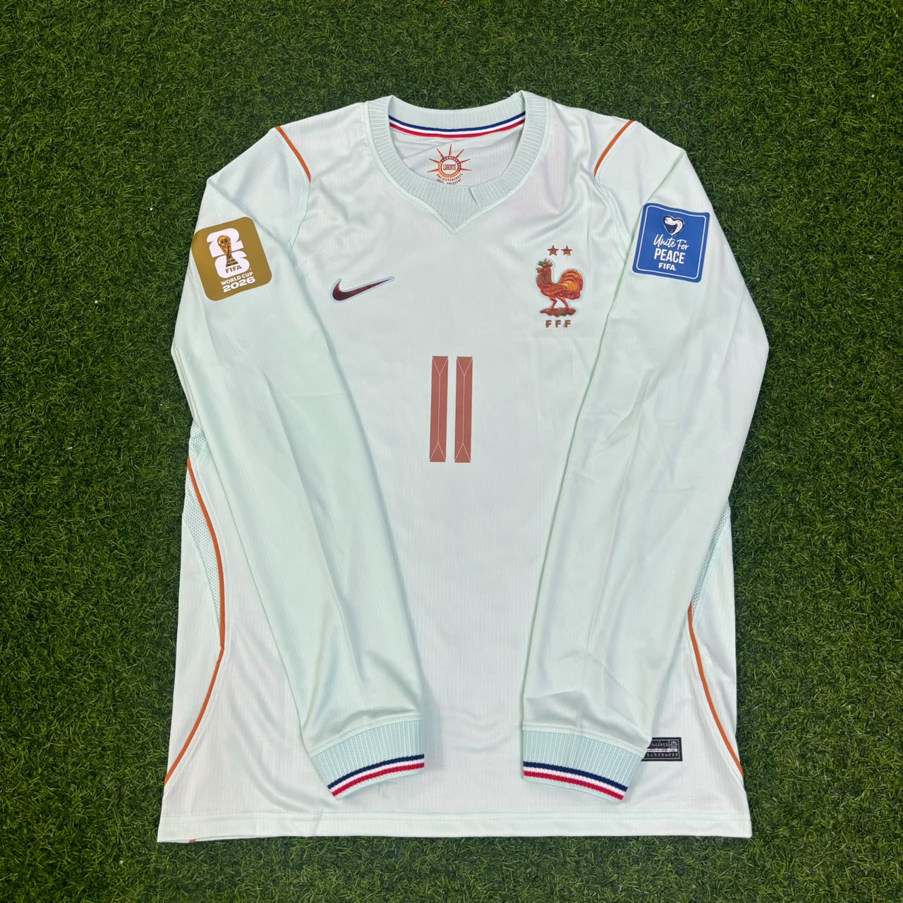 Michael Olise #11 France 2026 World Cup Away Long Sleeve Jersey