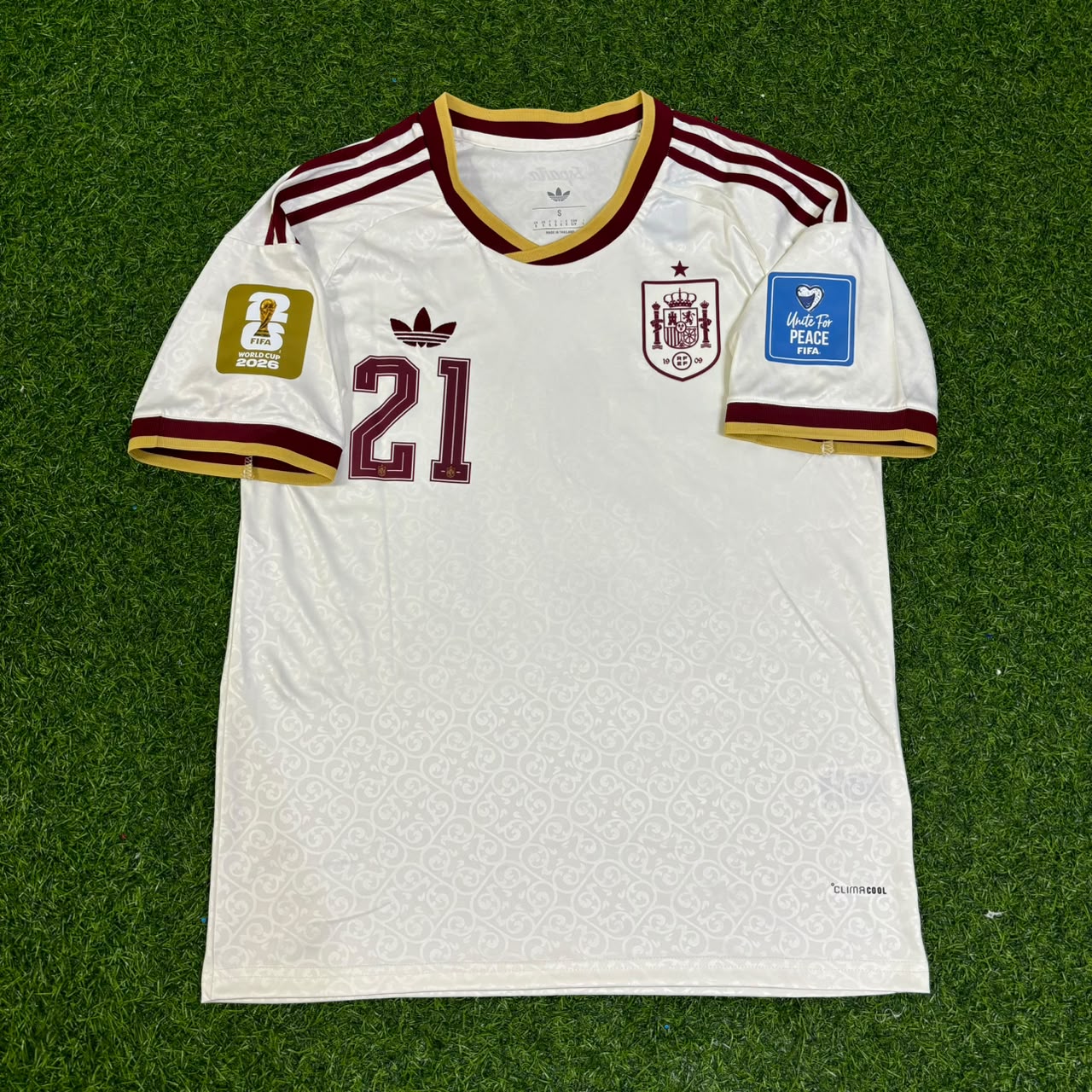 Mikel Oyarzabal 21 - Maillot de Foot Extérieur Espagne Coupe du Monde 2026