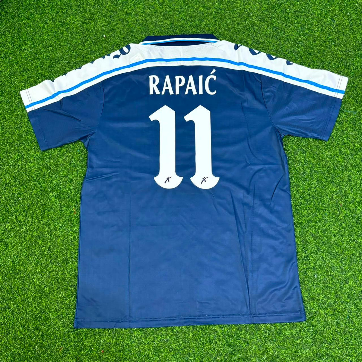 Milan Rapaic Perugia Retro Blauw Voetbalshirt