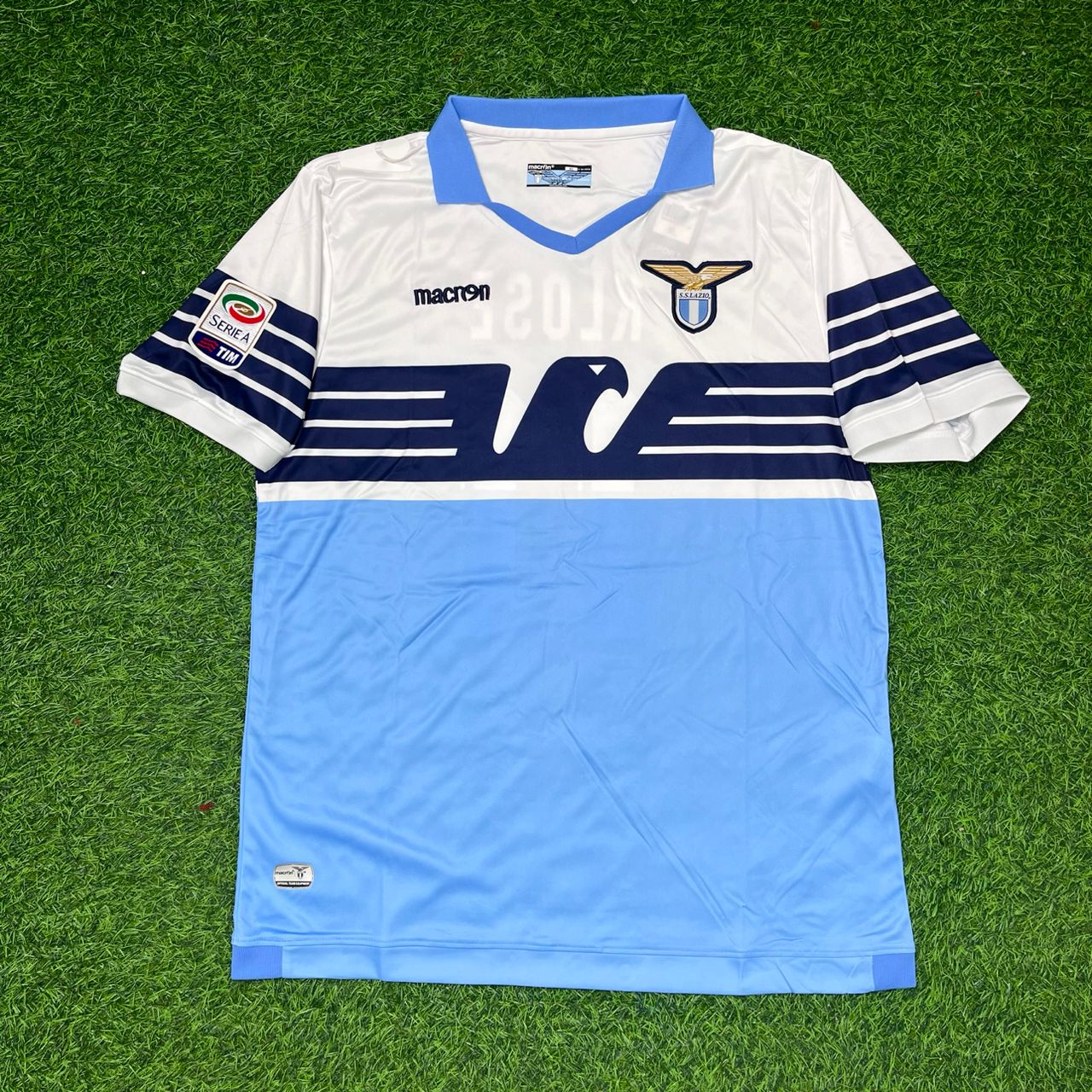 Miroslav Klose #11 Lazio White Blue Retro Home Football Jersey