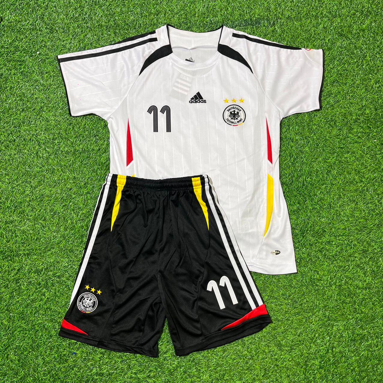 Miroslav Klose Germany 2006 World Cup Kids White Retro Football Jersey Kit