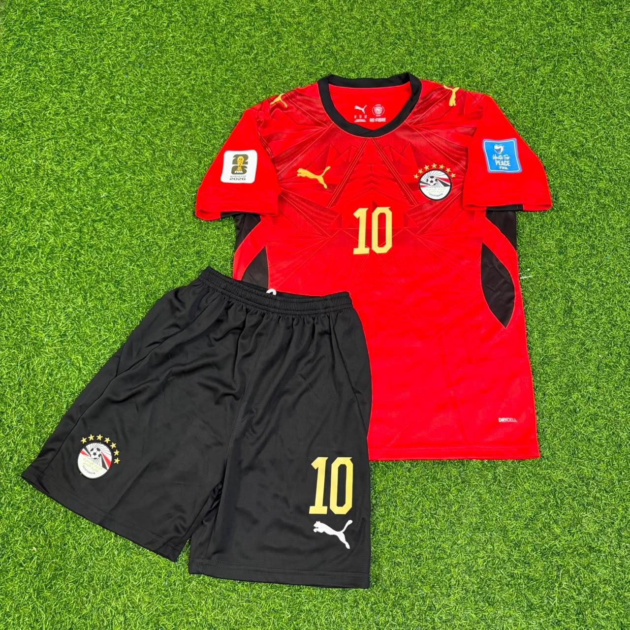 Mohamed Salah Egypt 2026 World Cup Home Kids Football Jersey