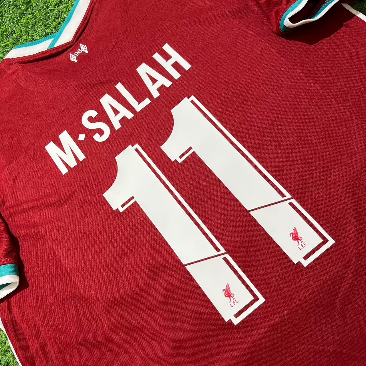 Mohamed Salah 11# Liverpool 2019 2020 Home Retro Football Jersey