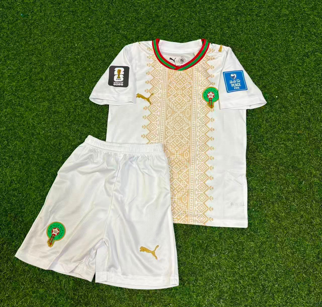 Yassine Bounou Morocco Goalkeeper 2026 World Cup Kıds Football Jersey