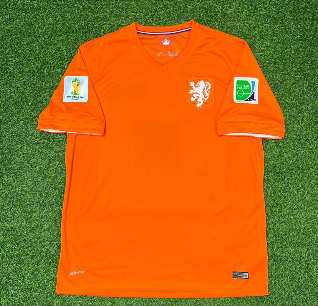Wesley Sneijder Netherlands 2014 World Cup Home Football Jersey