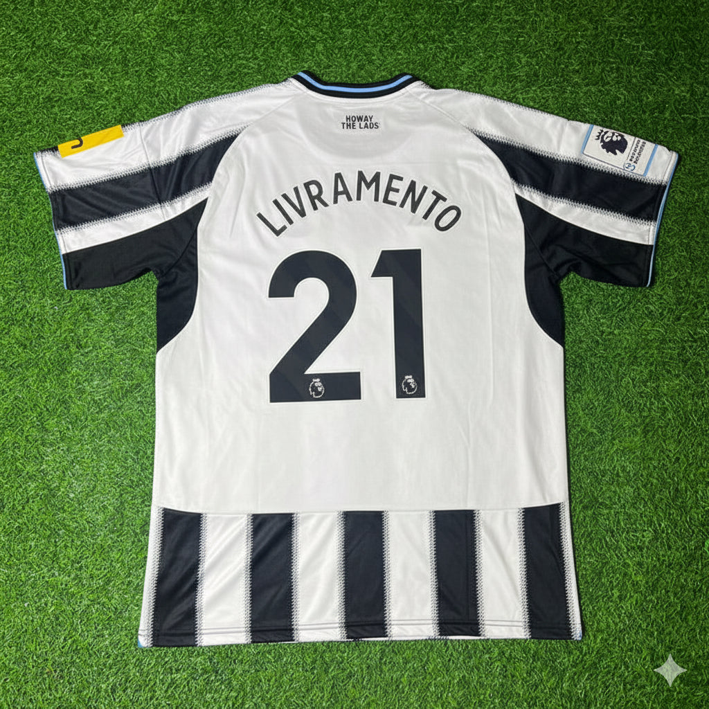 Tino Livramento Newcastle United Home New Season 2026 Jersey Trikot Maillot Camisate Soccer Shirt