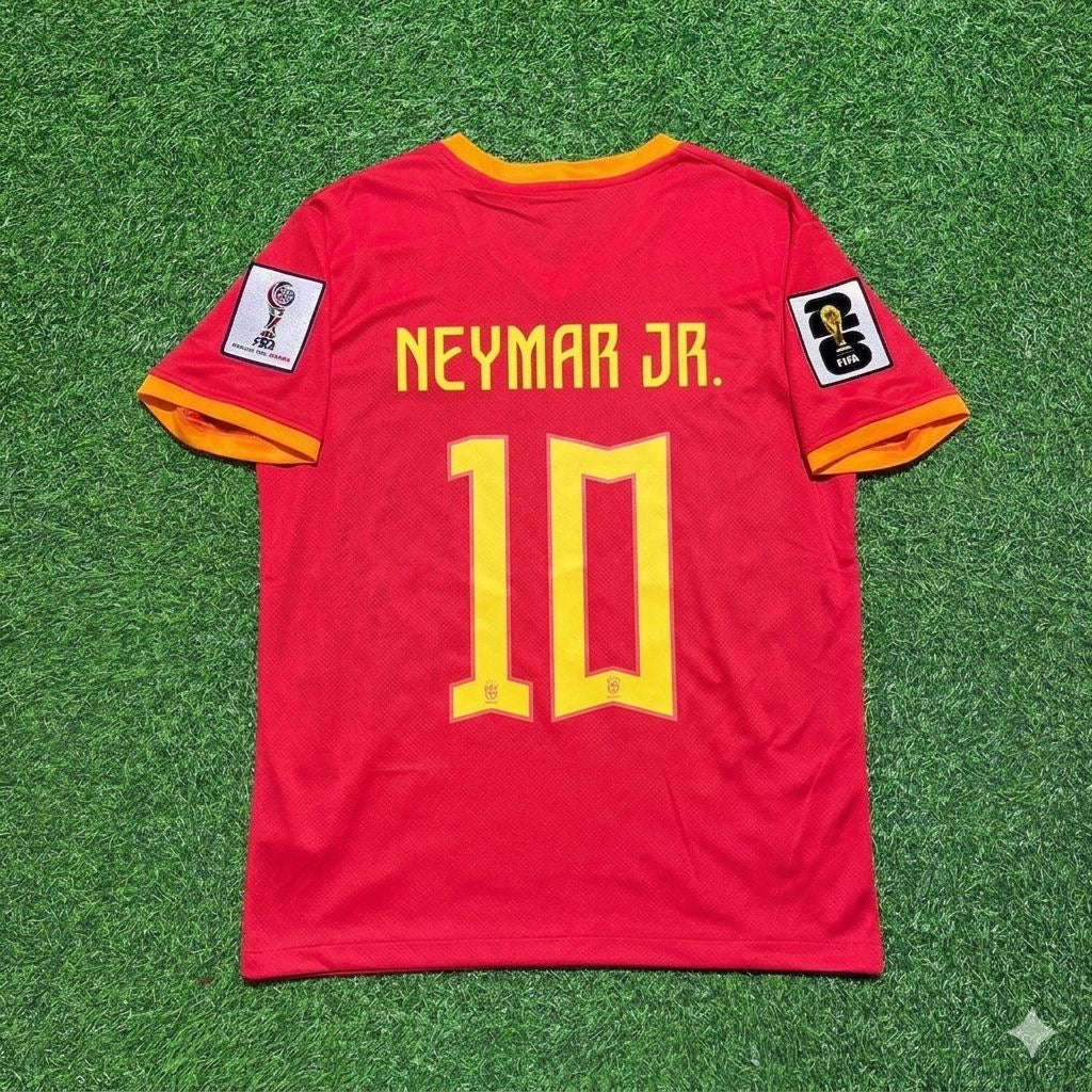 Neymar Jr. 10# Brazil 2026 World Cup Red Jersey Trikot