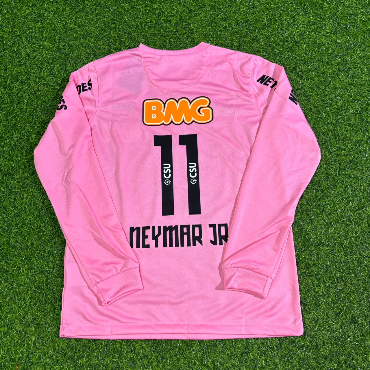 Santos FC Neymar Jr 長袖ユニフォーム neymar-jr-santos-pink-long-