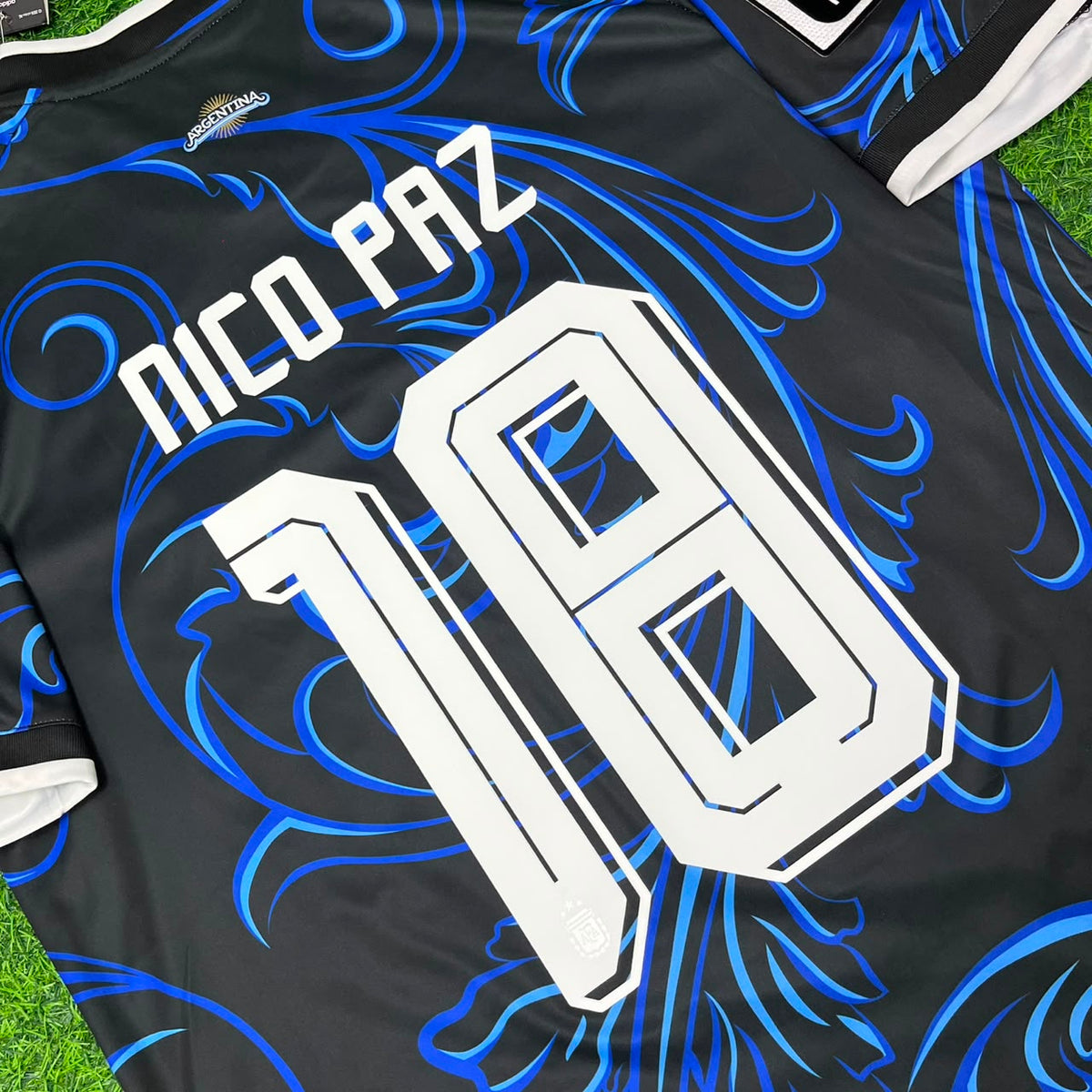 Nico Paz #18 Argentina 2026 World Cup New Season Football Jersey Kit