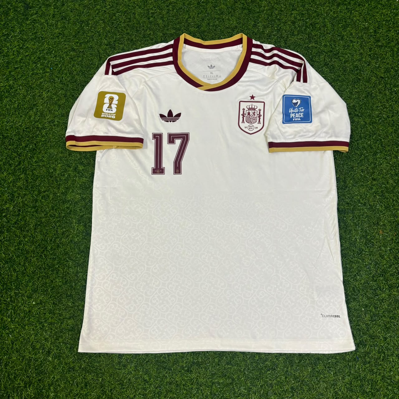 Nico Williams Spain 2026 World Cup Away Football Jersey