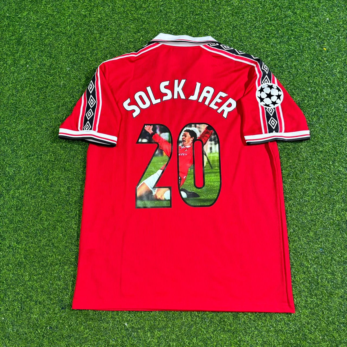 Ole Gunnar Solskjær Manchester United 1998-1999 Special Edition Retro Football Jersey