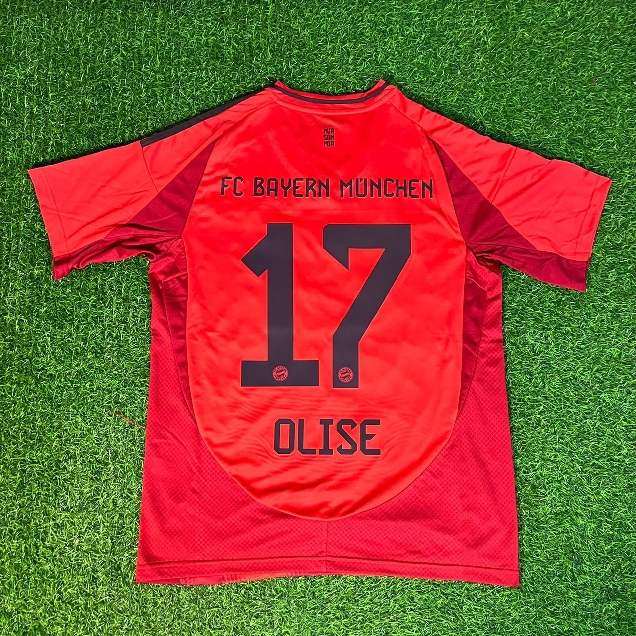 Michael Olise 17 Bayern Munchen Gray New season Trikot Soccer Shirt