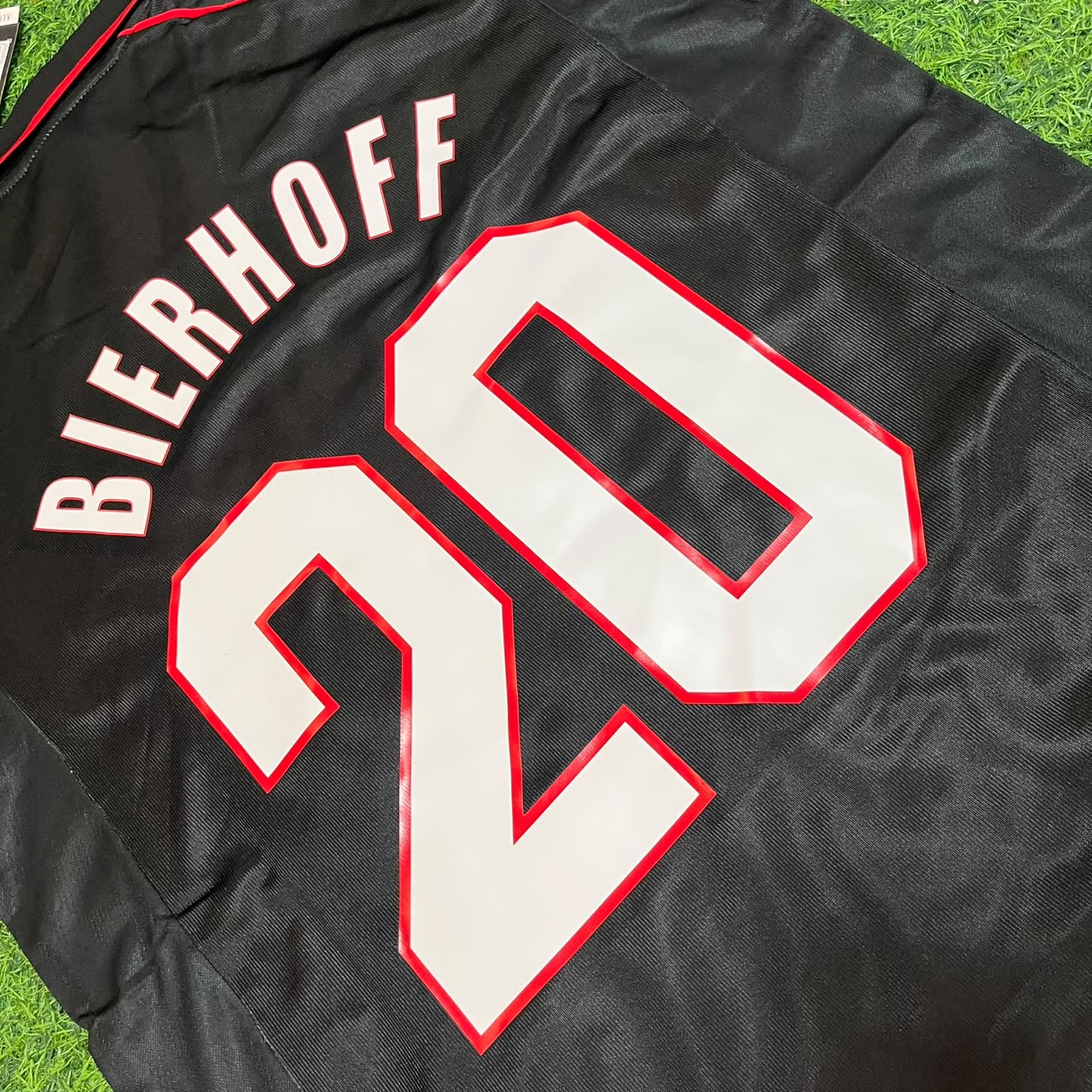 Oliver Bierhoff #20 AC Milan 1998-1999 Black Retro Football Jersey