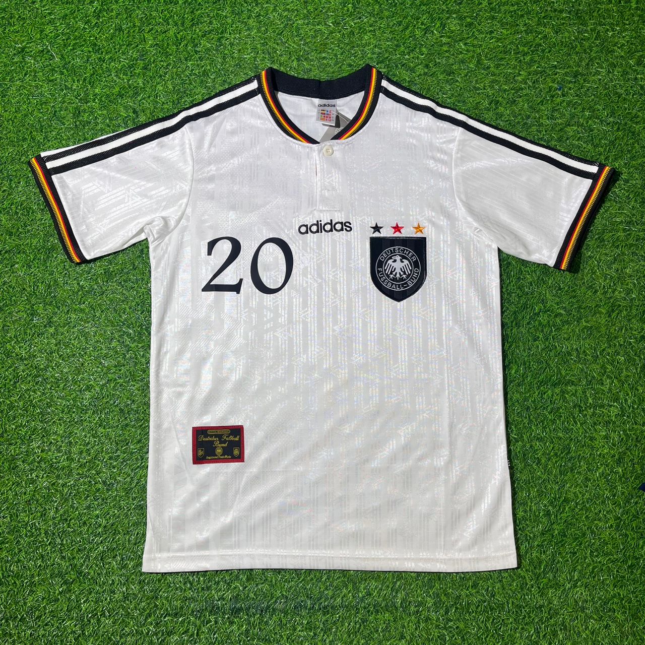 Oliver Bierhoff Deutschland EM 1996 Finale Heim Retro Fußballtrikot Set