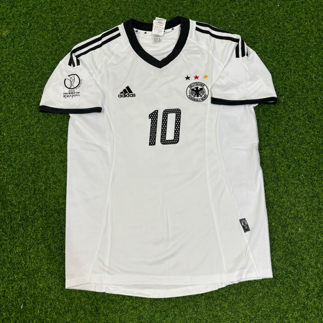 Oliver Neuville Germany Deutschland 2002 World Cup Japan Korea White Retro Jersey Trikot
