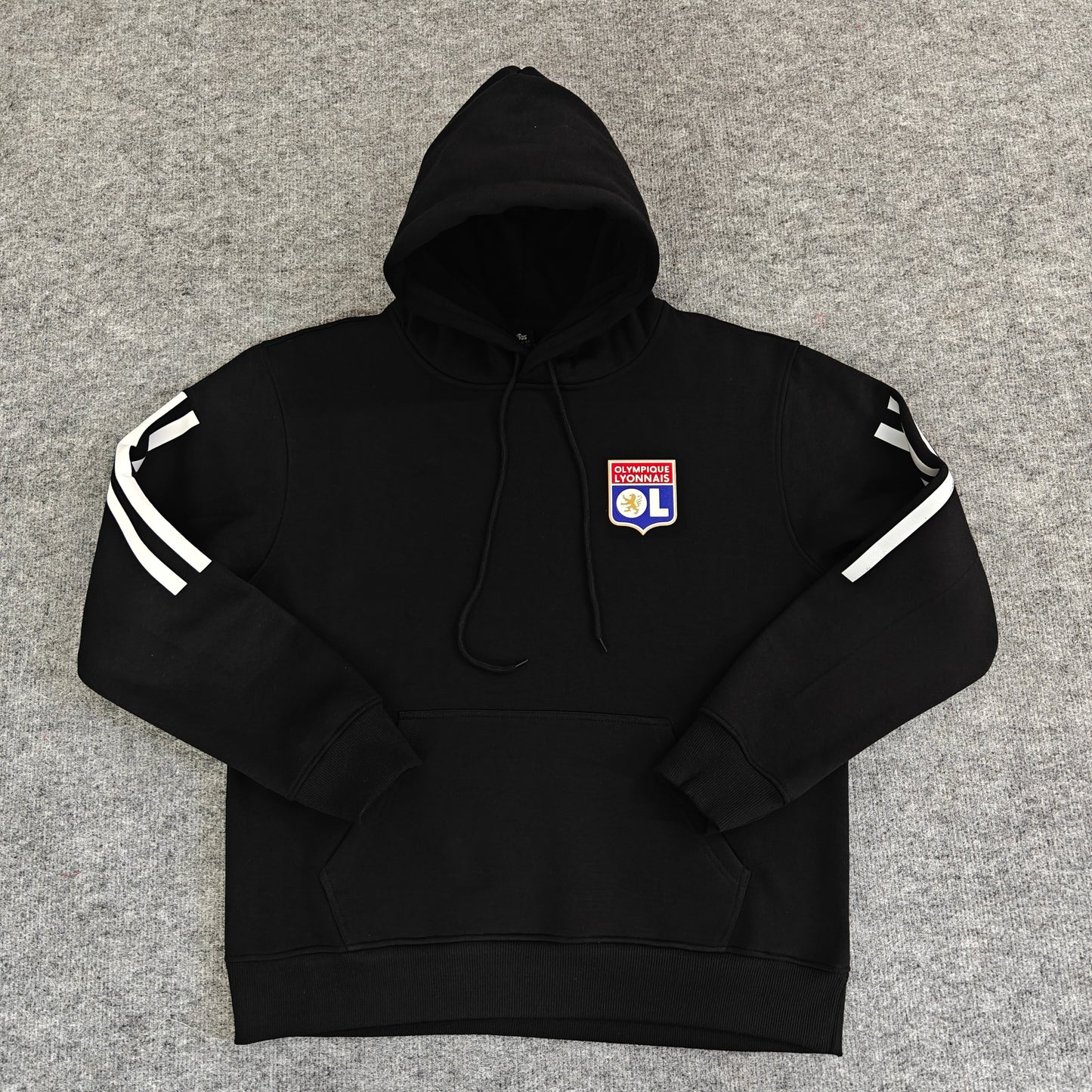 Olympique Lyonnais- Hoodie Winter Fleece- Football Kapuzenpullover