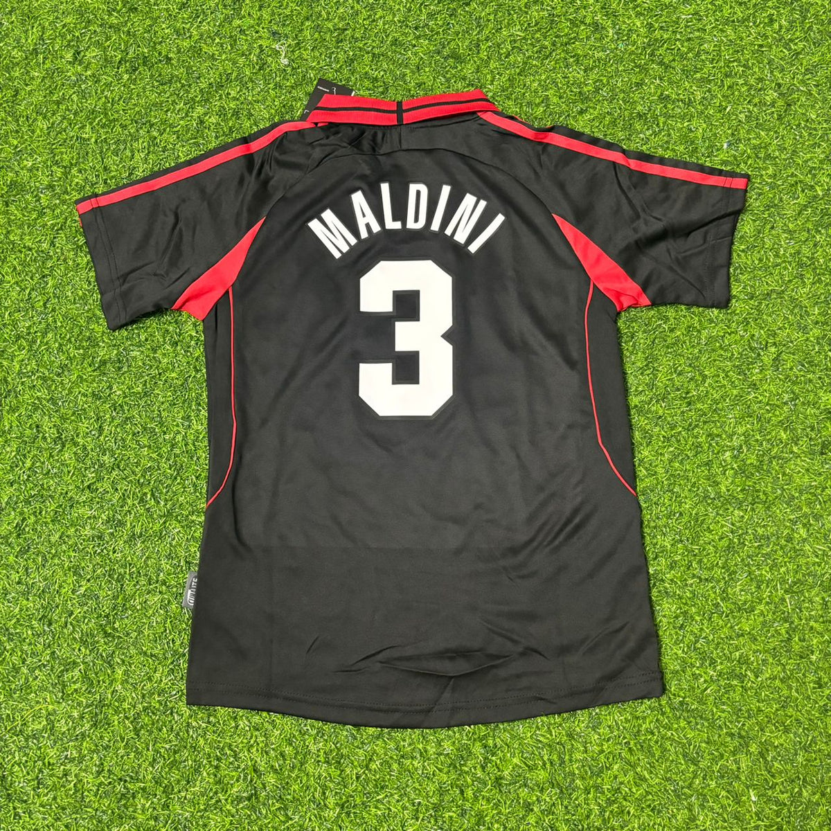 Paolo Maldini #3 AC Milan 2000-2001 Black Away Kids Retro Jersey