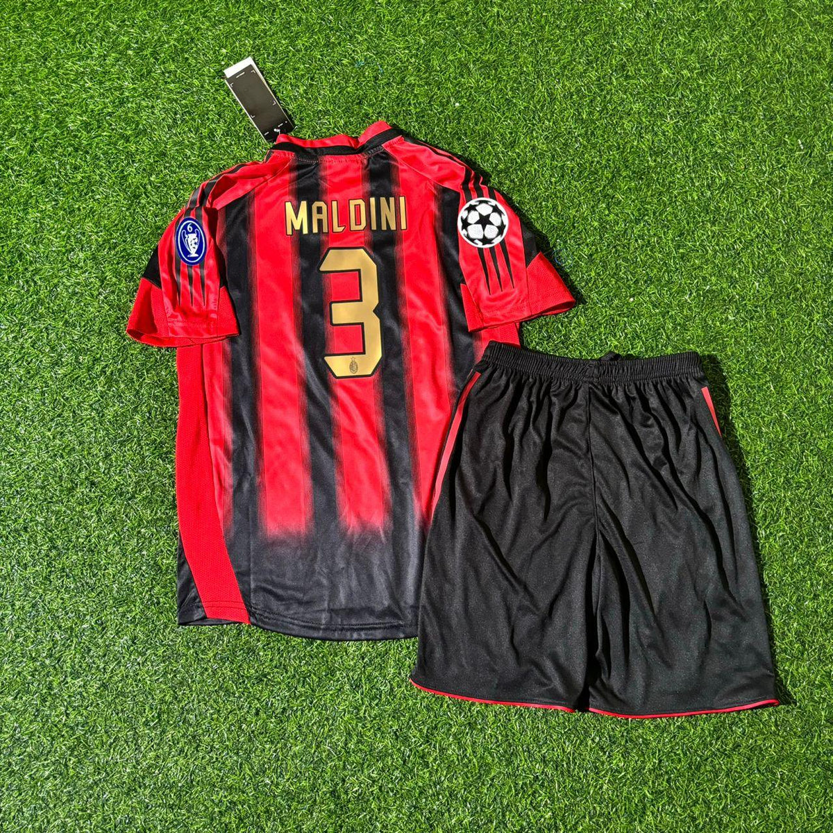 Paolo Maldini AC Milan 2004/2005 Kids Home Retro Football Jersey Kit