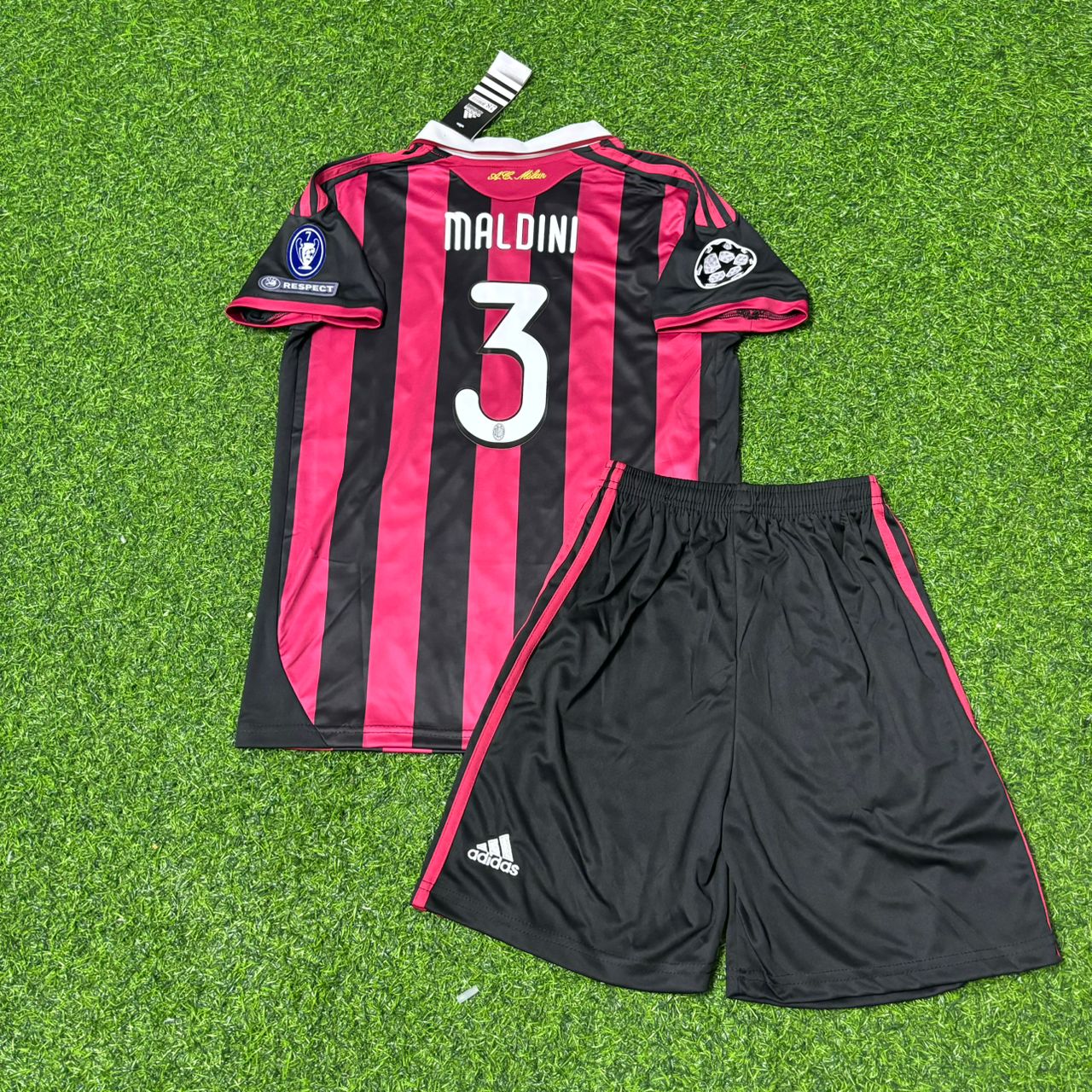 Paolo Maldini AC Milan 2008-2009 Final Season Kids Home Retro Football Jersey