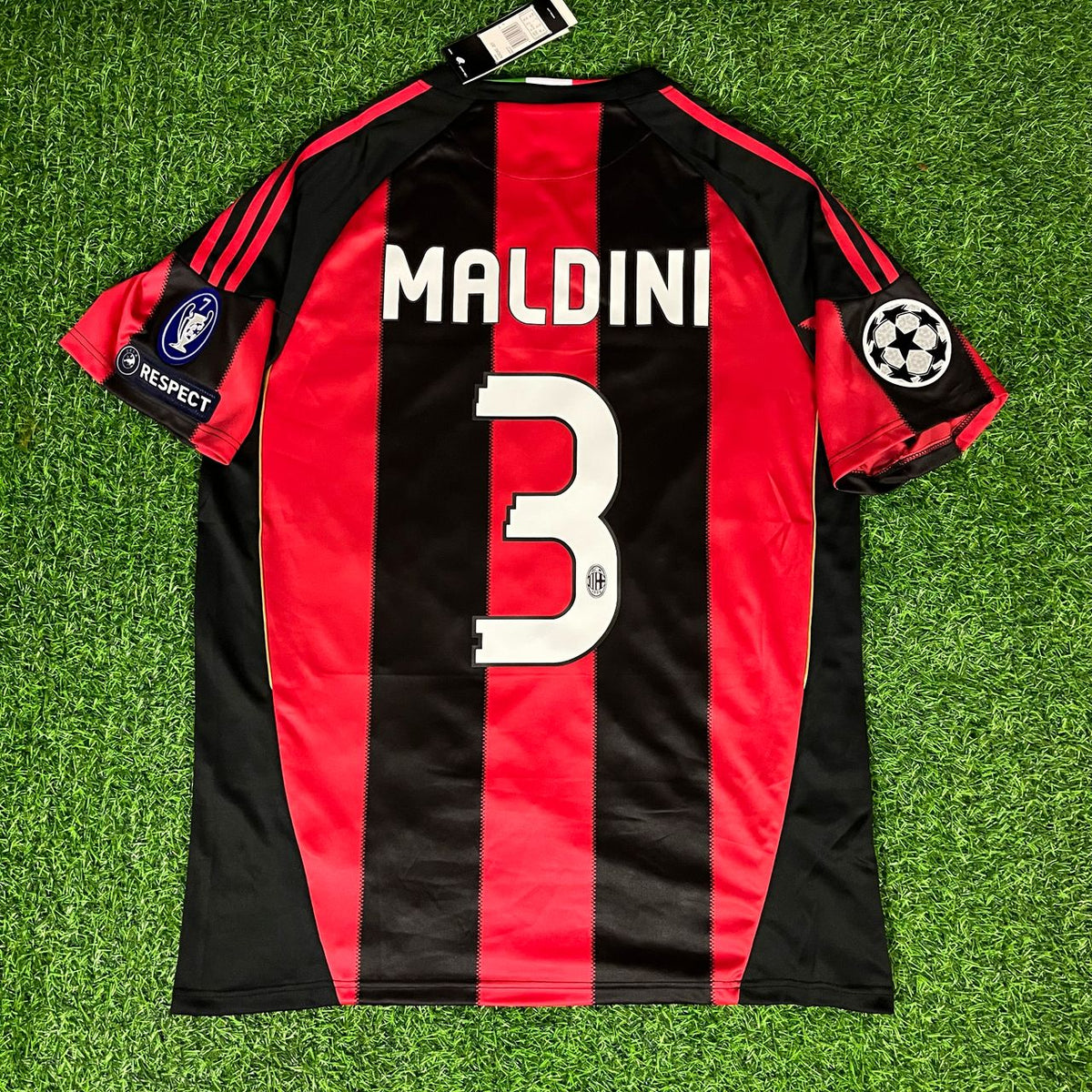 Paolo Maldini – AC Milan 2010/11 Retro Kit Jersey – | Trikot | Maillot Soccer Shirt