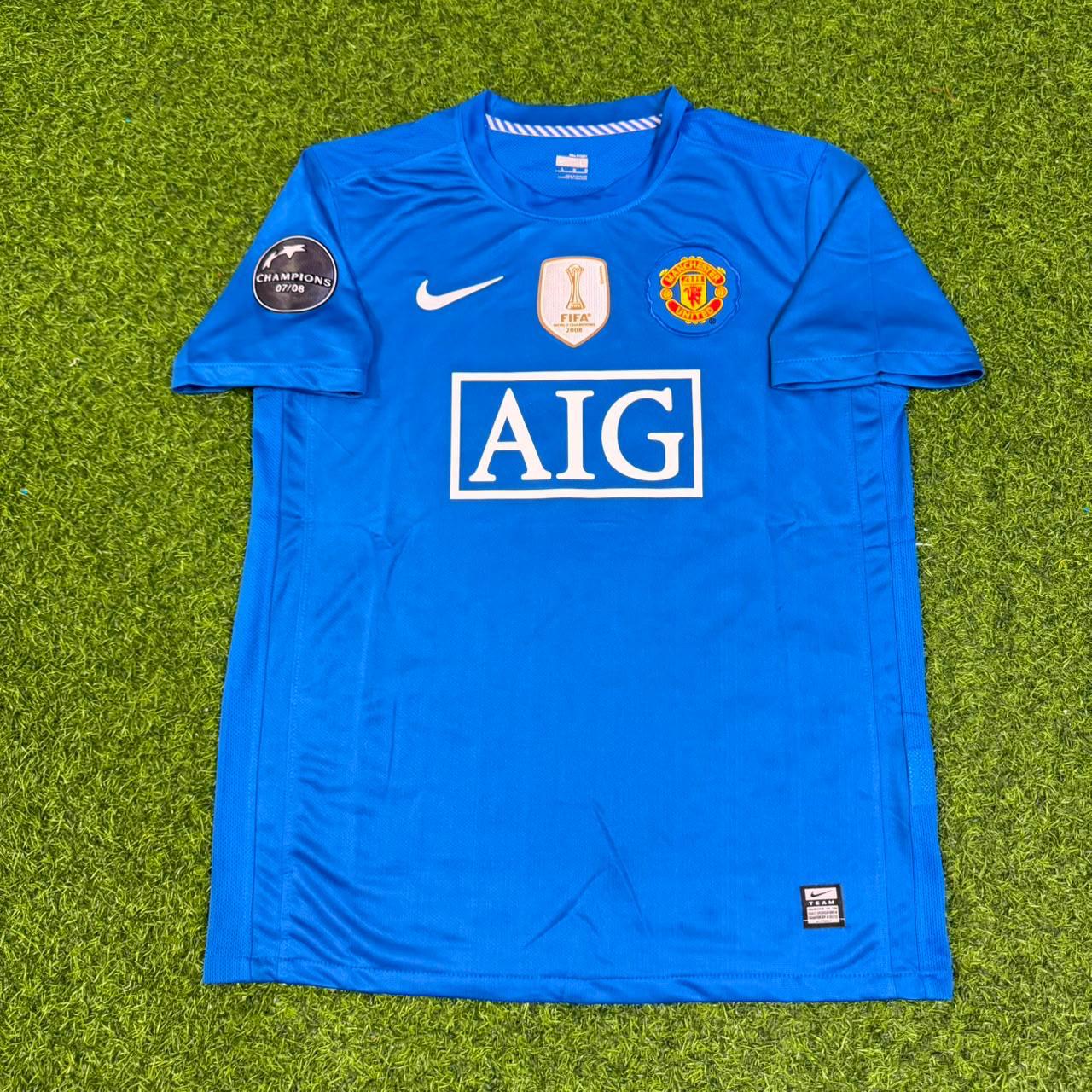 Park Ji-sung Manchester United 2008 Champions League Retro Soccer Jersey Trikot Maillot