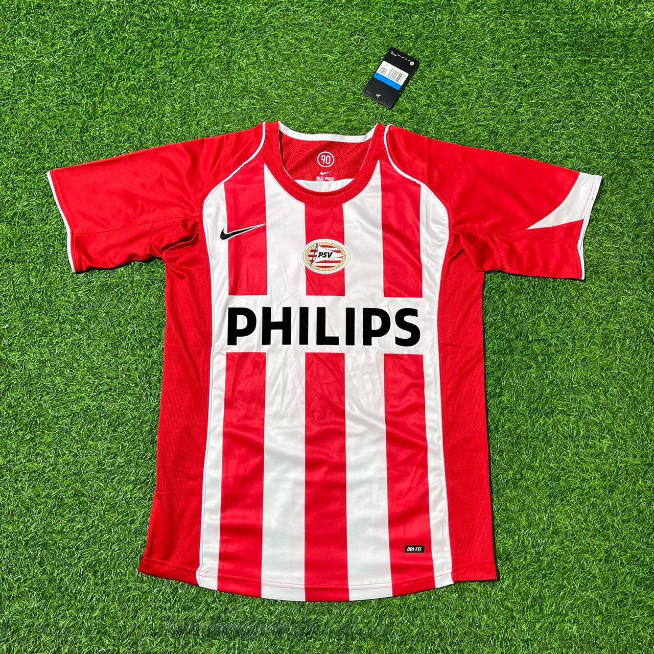 Park Ji-sung PSV Eindhoven 2004–2005 Home Retro Football Jersey Kit