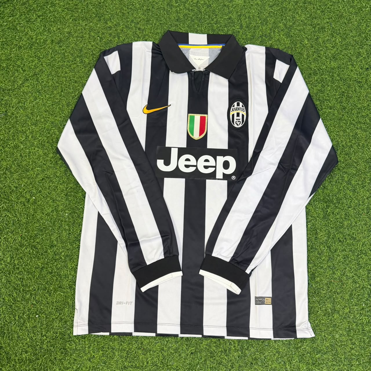 Paul Pogba #6 Juventus 2014 2015 Retro Long Sleeve Jersey Trikot Maillot Maglia Soccer Shirt