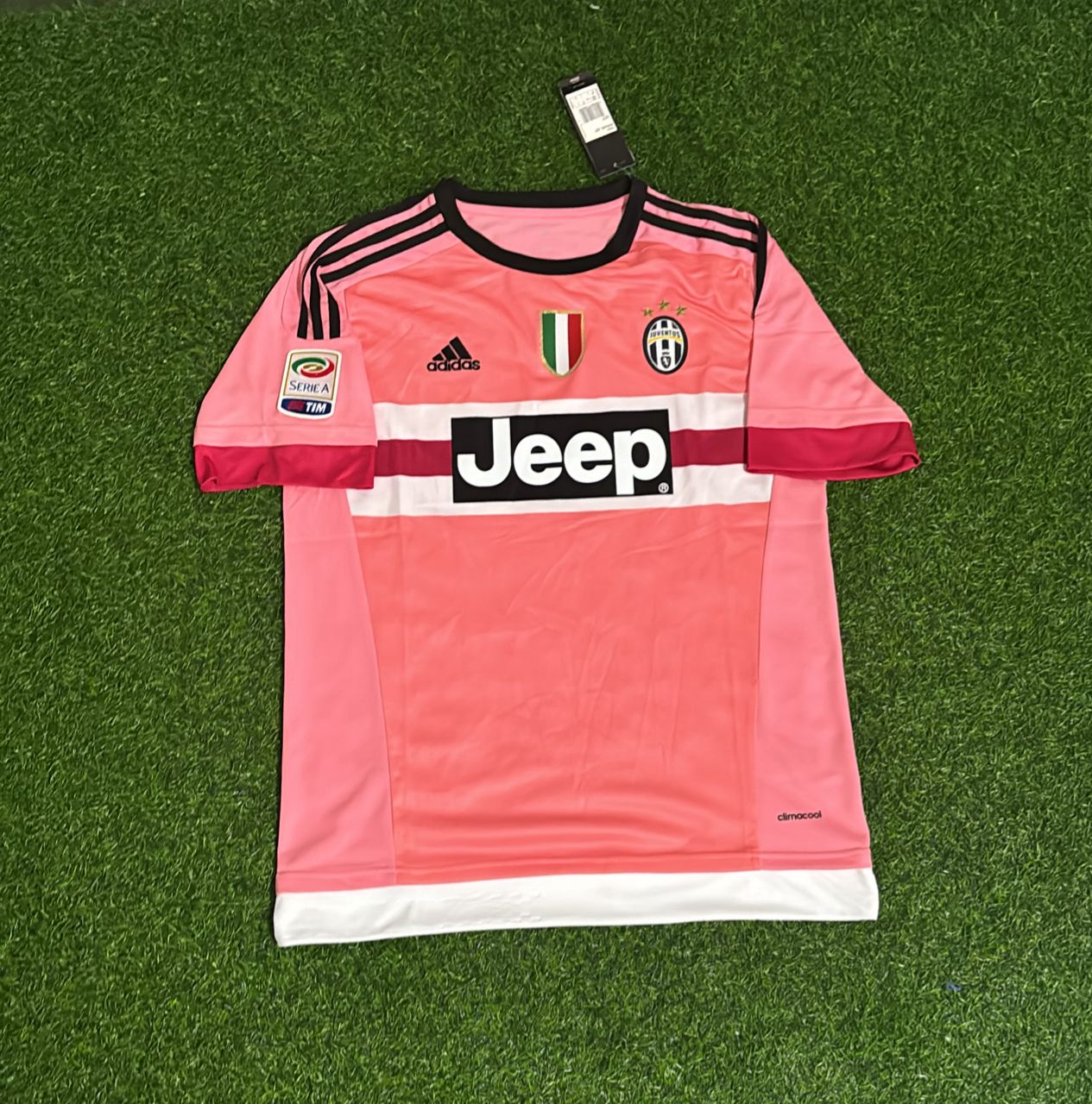 Paul Pogba Juventus 2015/16 Pink Retro Football Jersey Kit