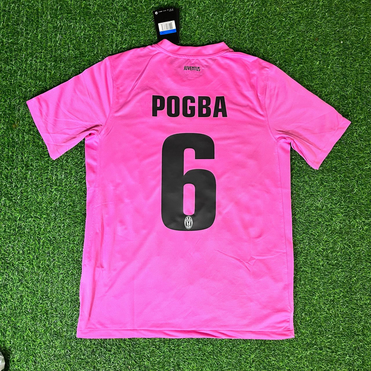 Paul Pogba – Juventus Pink 2012/2013 Season Retro Jersey Soccer Shirt