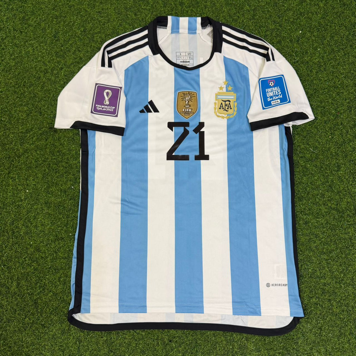 Paulo Dybala #21 Argentina 2018 World Cup Home Retro Jersey