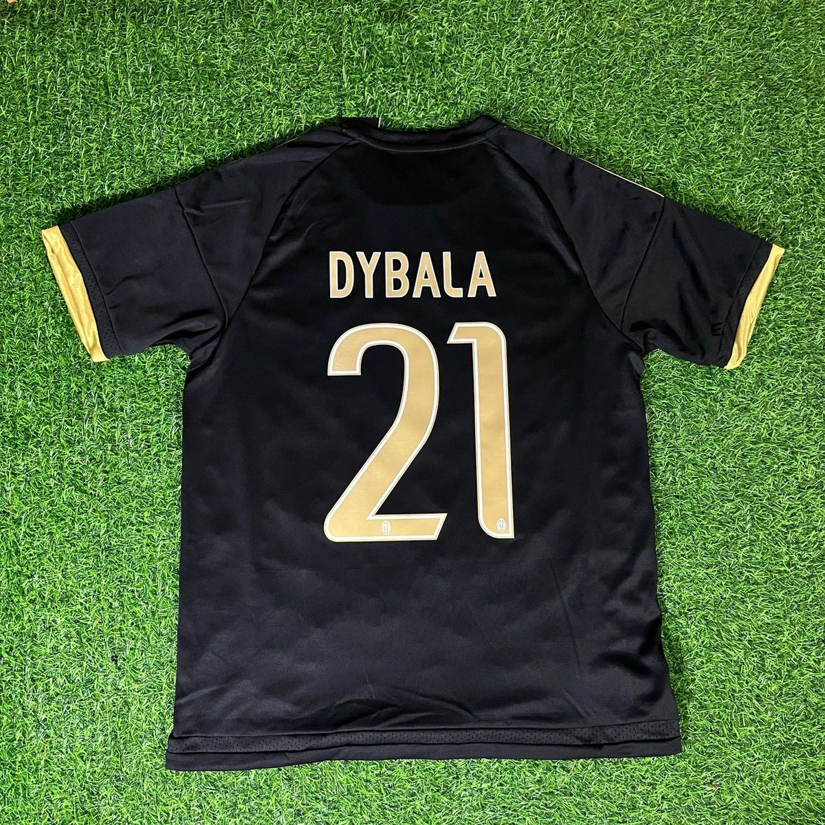 Paulo Dybala #21 – Juventus 2015/16 Black Retro Jersey – | Trikot | Maillot Soccer Shirt