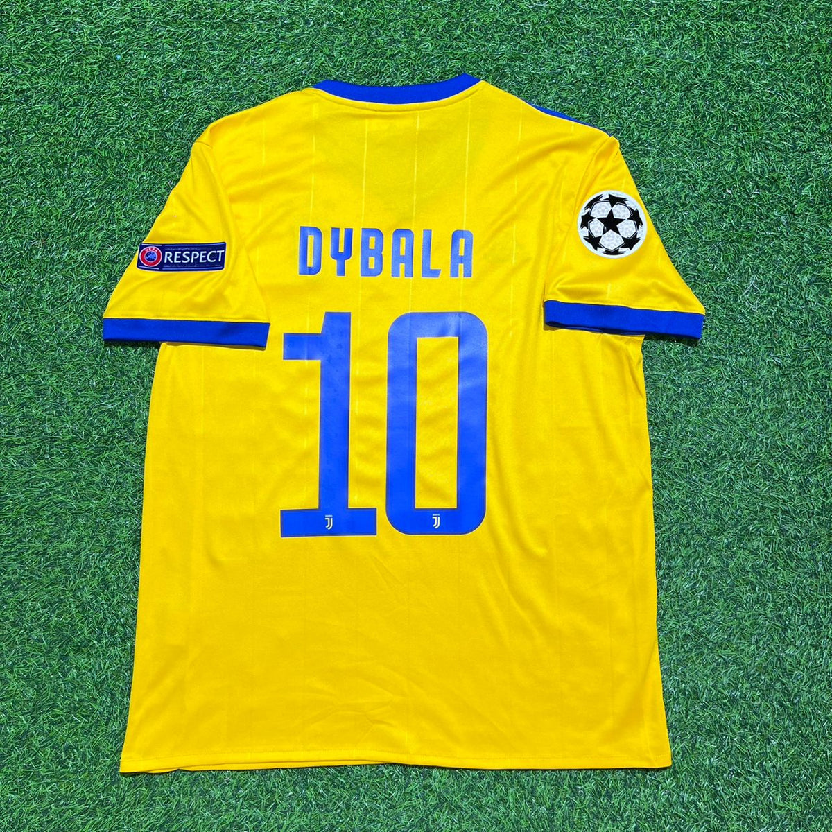 Paulo Dybala Juventus 2017-2018 Yellow Retro Football Jersey