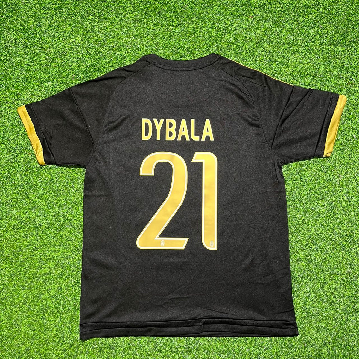 Paulo Dybala Juventus Schwarzes Retro Fußballtrikot