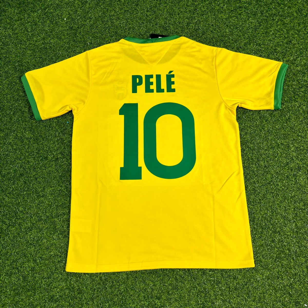 Maillot de football domicile rétro Pelé Brésil Coupe du monde 1970
