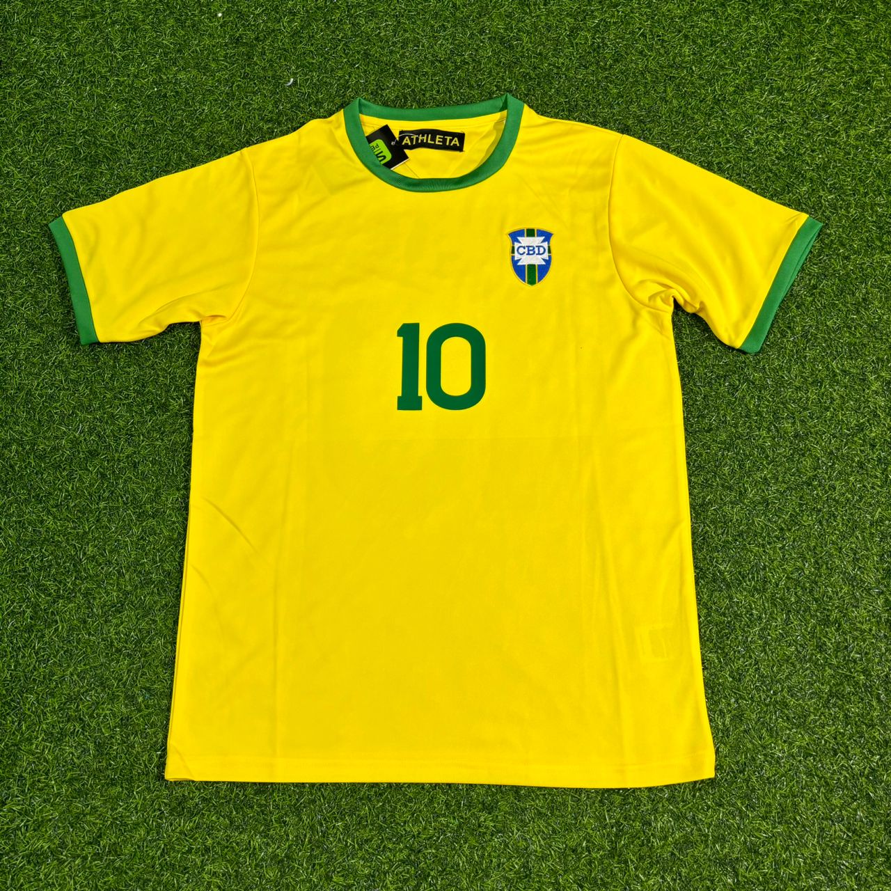 Pele Brazil 1970 World Cup Retro Home Football Jersey