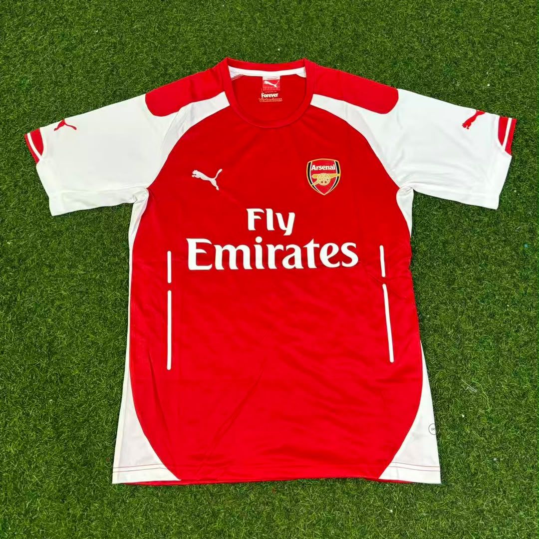 Per Mertesacker Arsenal 2014/2015 Home Football Jersey Kit