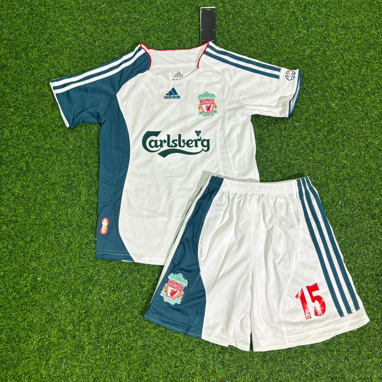 Peter Crouch Liverpool 2006/2007 White Retro KIDS Football Jersey