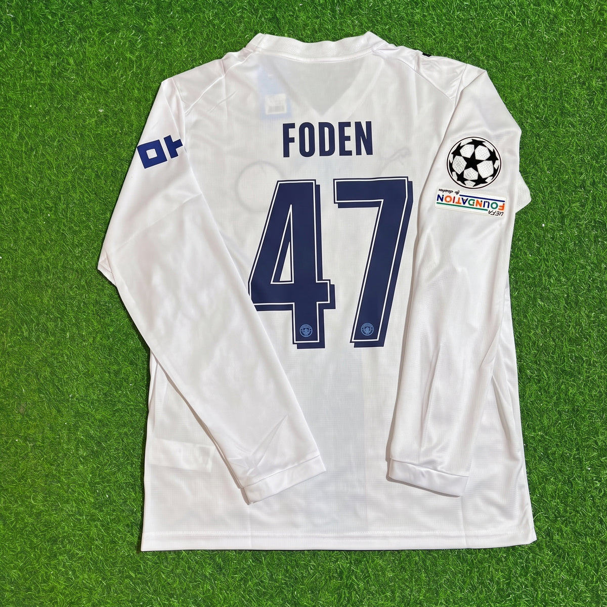 Phil Foden #47 Manchester City 2026-27 Third New Season Long Sleeve Champions League Patch Jersey Trikot Maillot Soccer Shirt