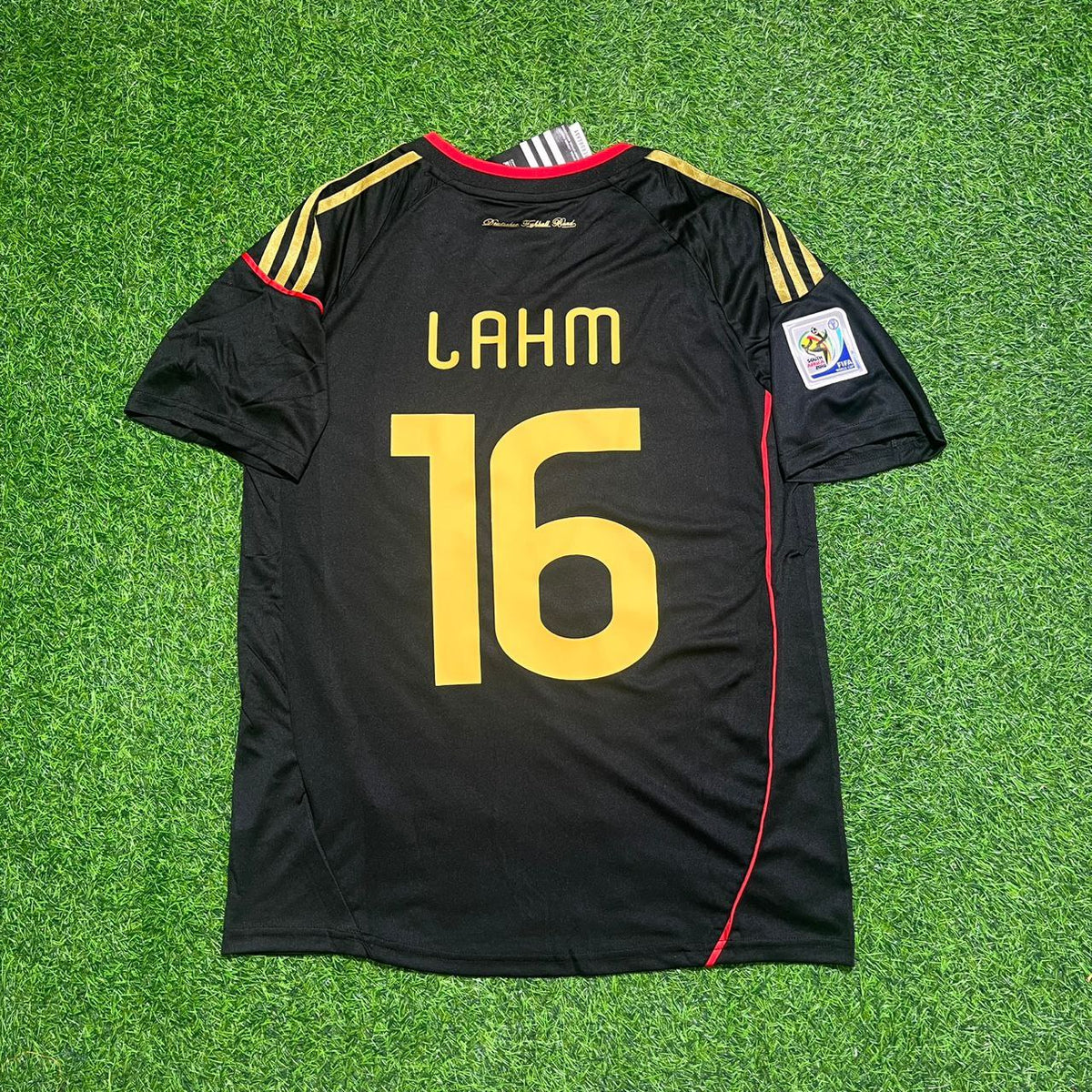 Philipp Lahm - Germany Deutschland 2010 World Cup Black Jersey Trikot