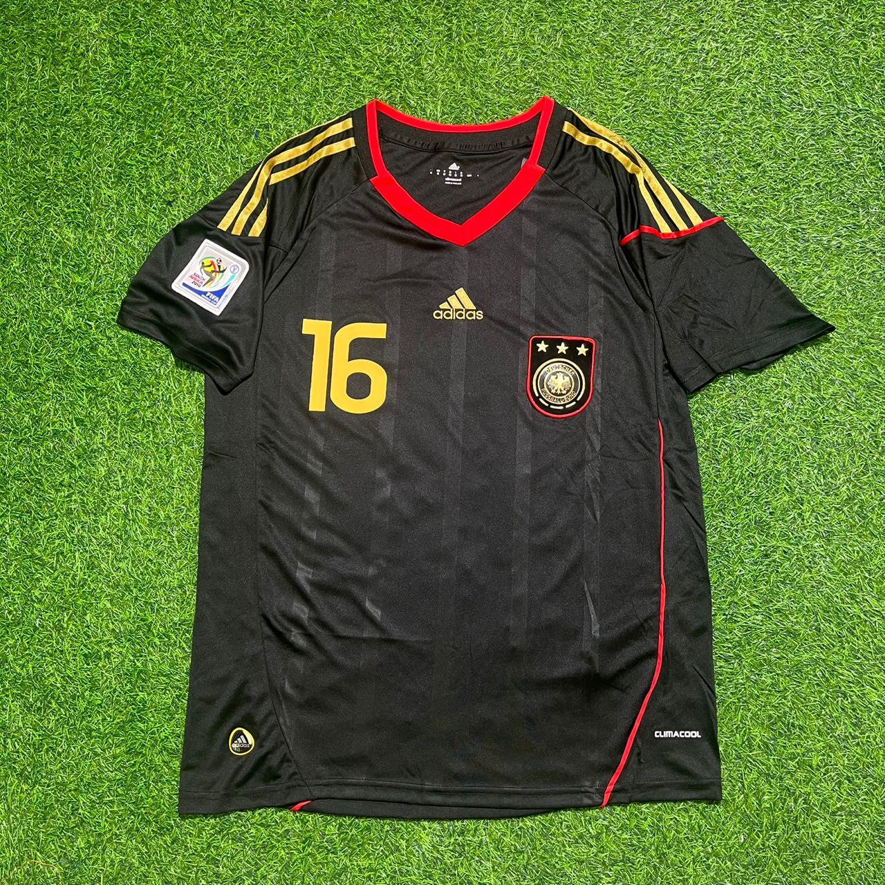 Philipp Lahm - Germany Deutschland 2010 World Cup Black Jersey Trikot