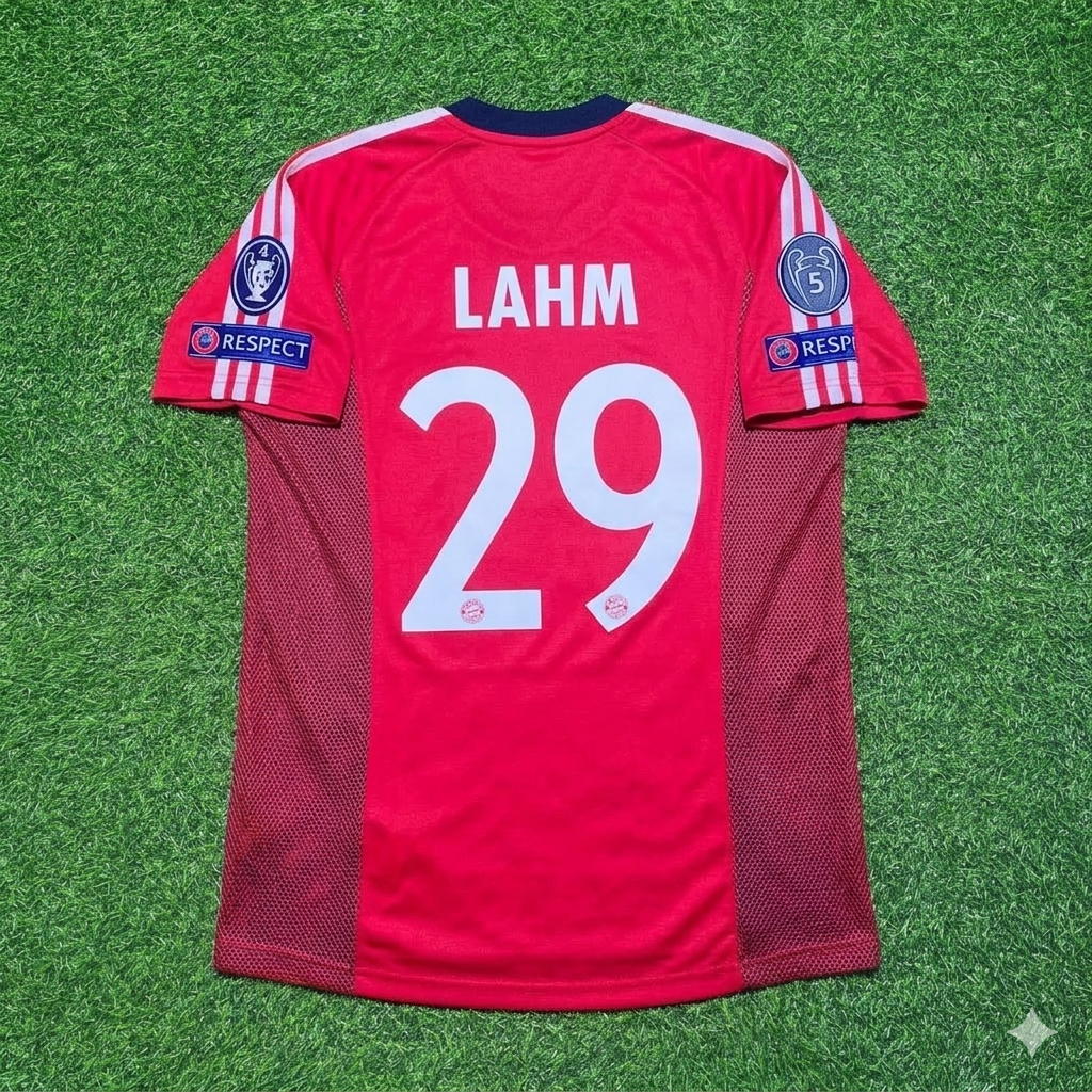 Philipp Lahm Bayern München 2002/2003 Season Home Red Retro Jersey