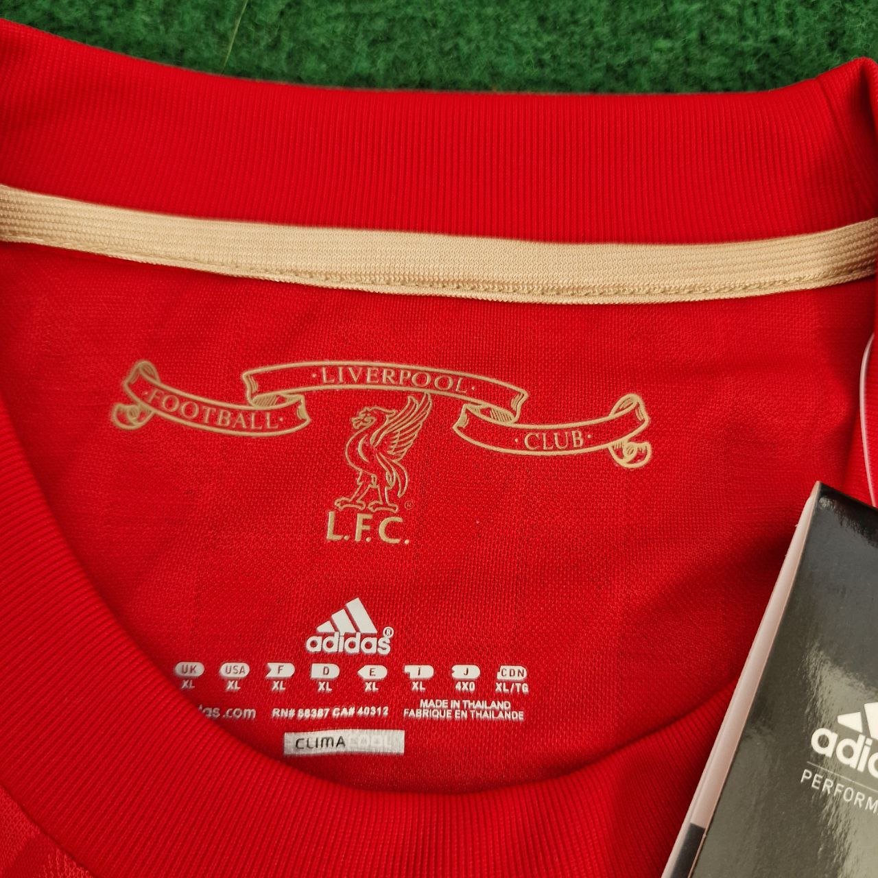 Javier Mascherano Liverpool 2010 2012 Season Long Sleeves Red Retro Jersey Trikot Soccer Shirt