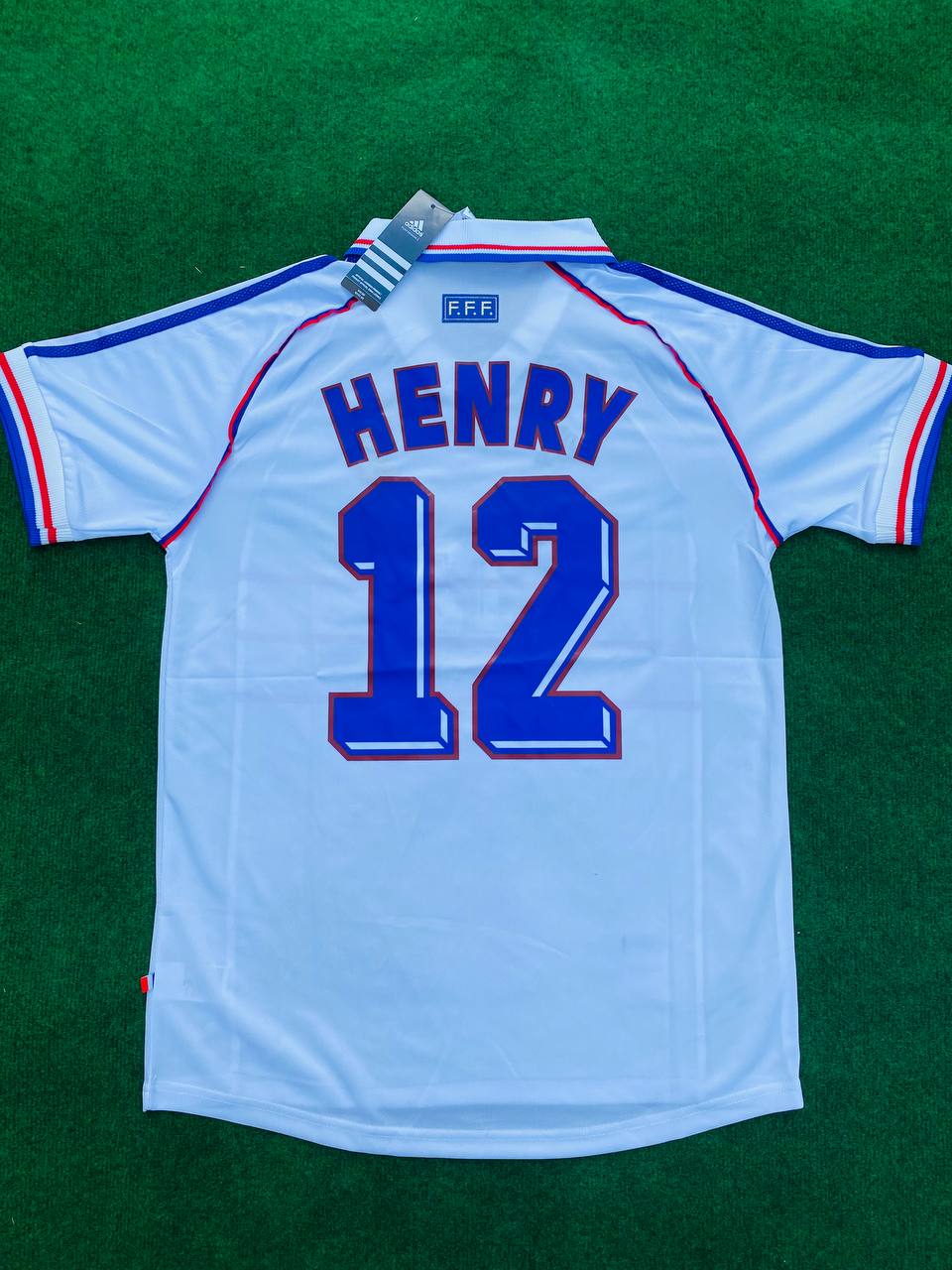Thierry Henry – France 1998 World Cup White Retro Jersey – | Trikot | Maillot Retro